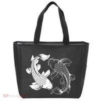 Yin And Yang Japanese Koi Fish Tote Bag thumb 0