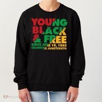 Young Black and Free novelty Juneteenth Women's Sweatshirt thumb 0