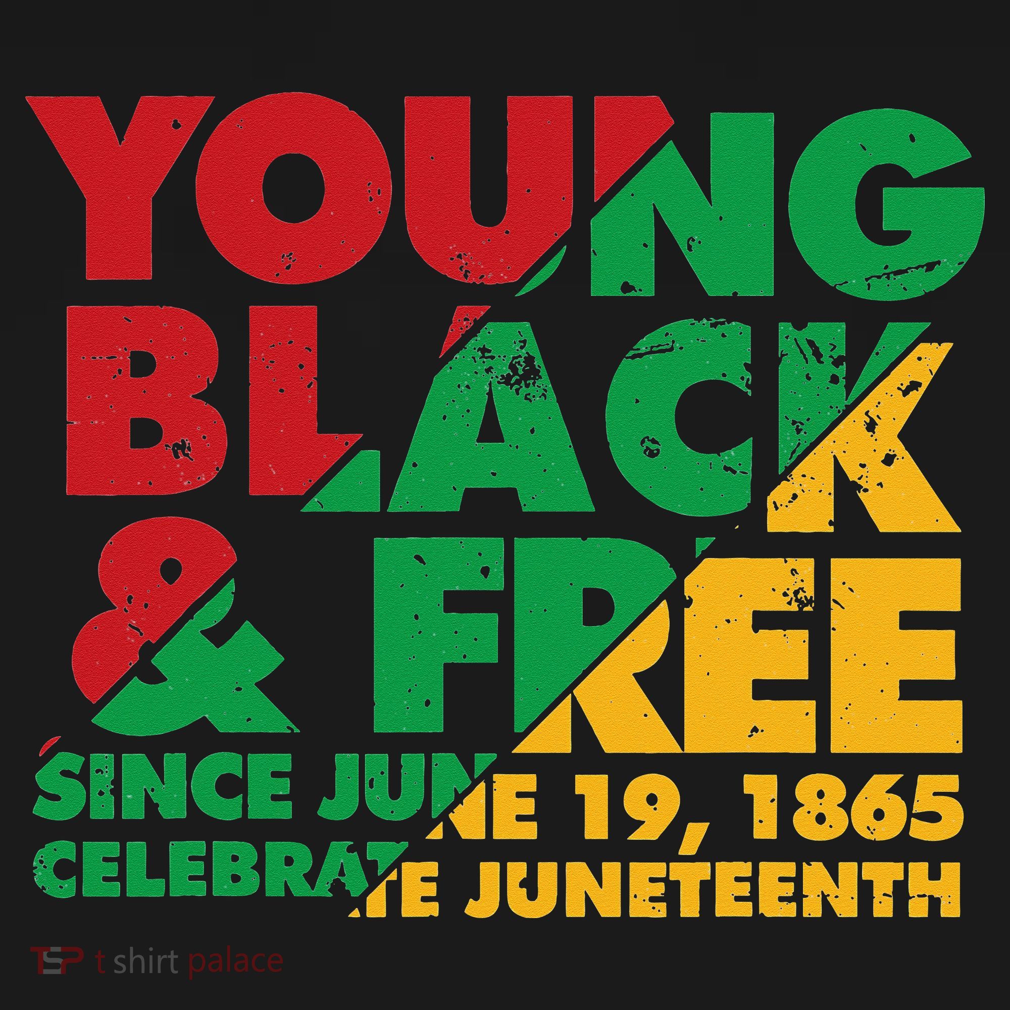 Young Black and Free novelty Juneteenth Apron
