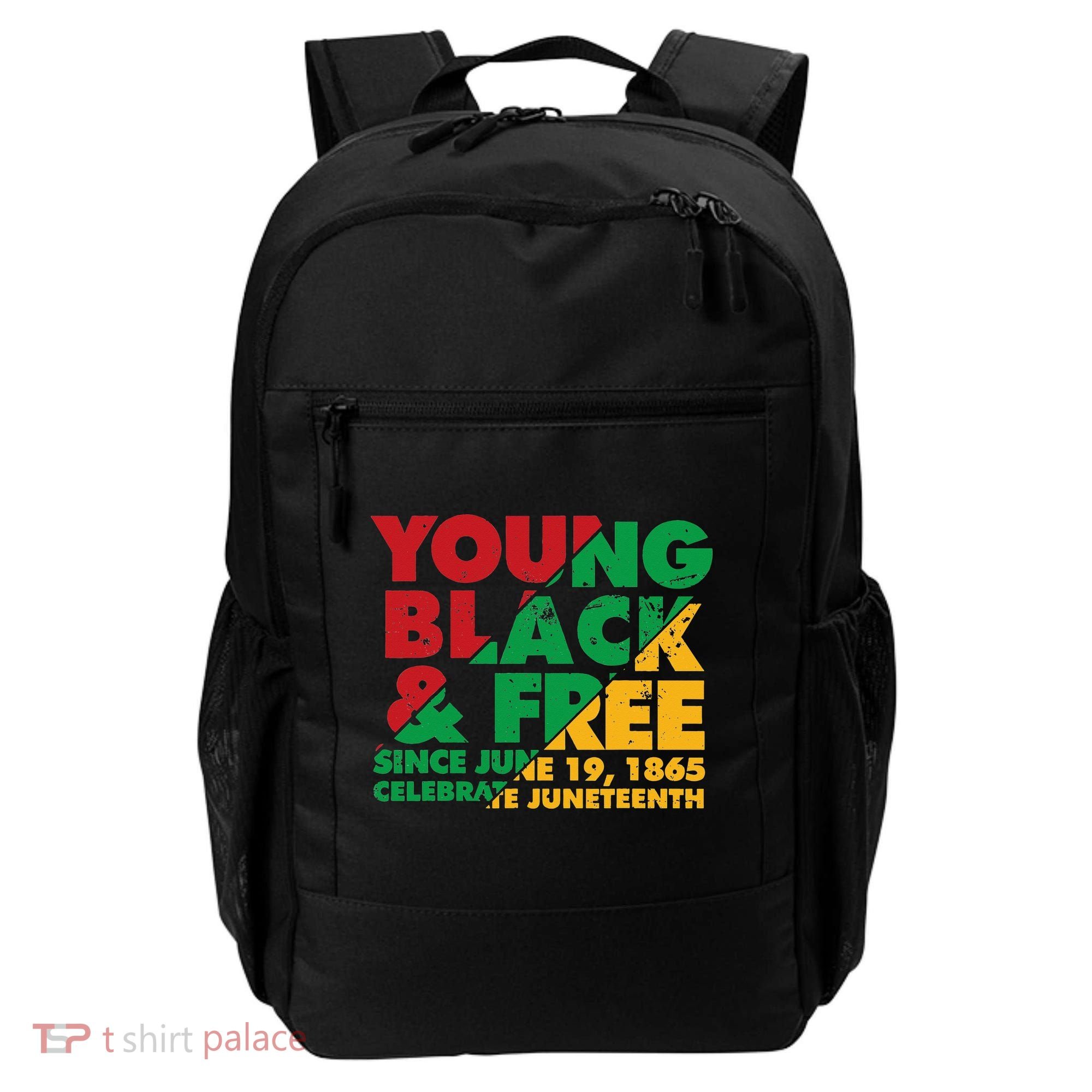 Young Black and Free novelty Juneteenth Backpack