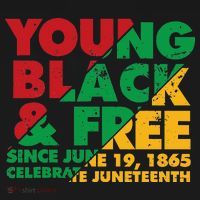 Young Black and Free novelty Juneteenth Backpack thumb 2