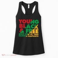 Young Black and Free novelty Juneteenth Women's Tank Top thumb 0