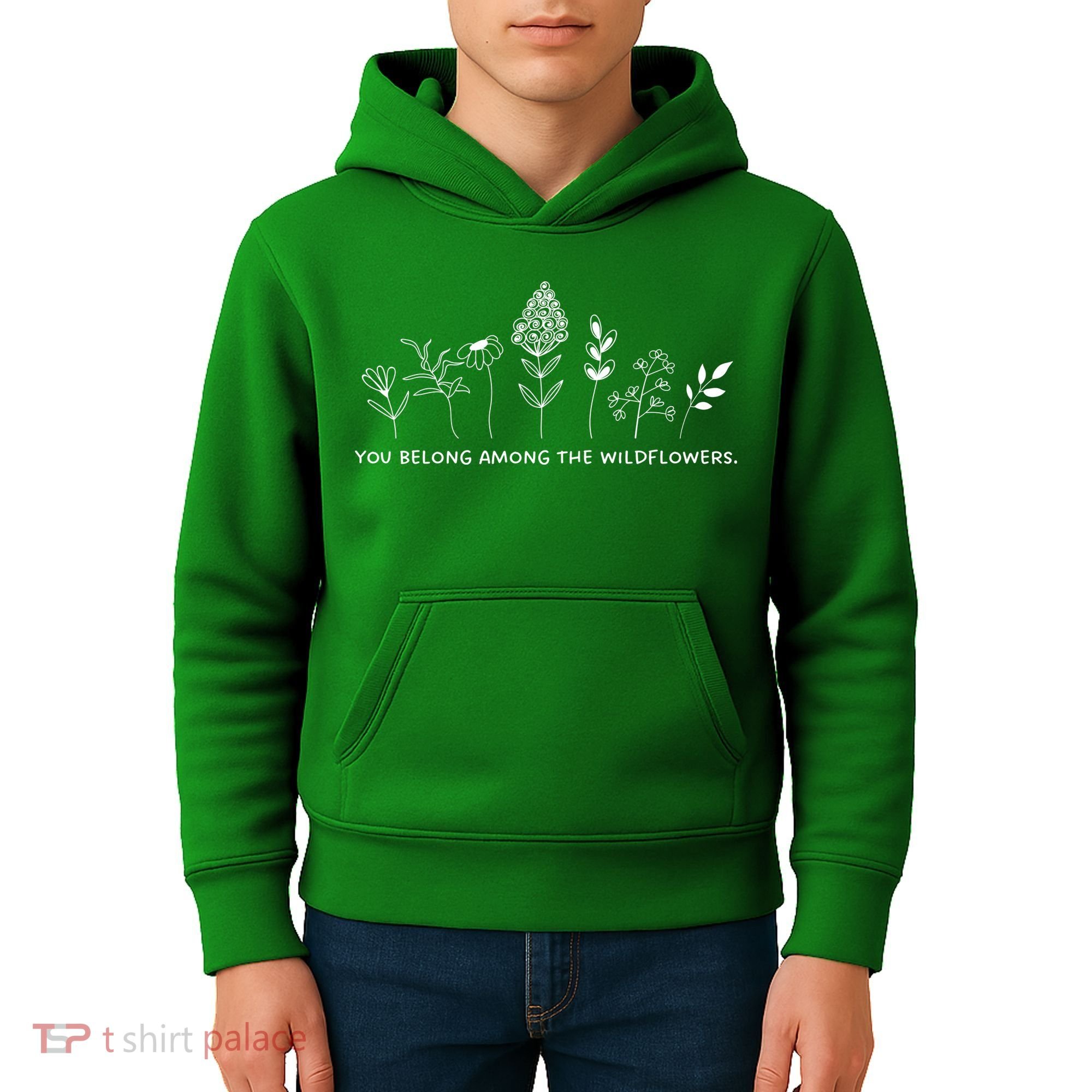 You Belong Among The Wildflowers Kids Hoodie