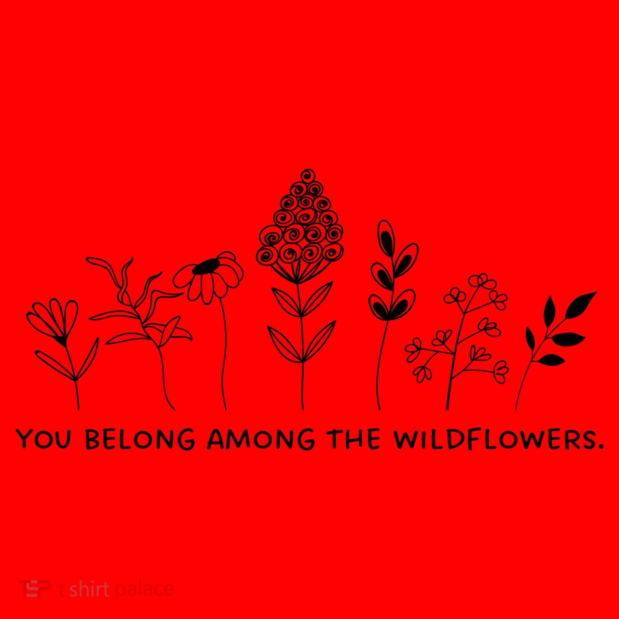 You Belong Among The Wildflowers Santa Hat