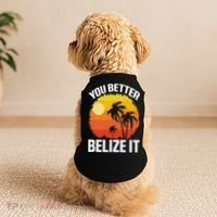 You Better Belize It Funny Belize Vacation Doggie Tank thumb 2