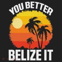 You Better Belize It Funny Belize Vacation Golf Towel thumb 3