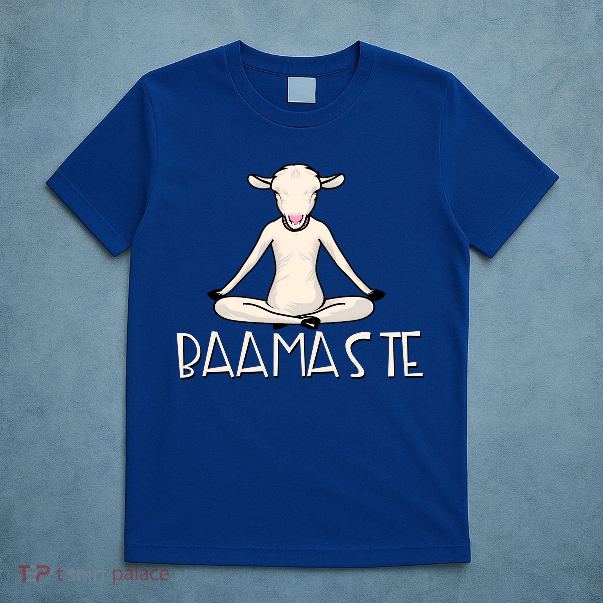 Yoga Baamaste Funny Goat Yoga In Lotus Pose Yoga Student Cute Gift T-Shirt