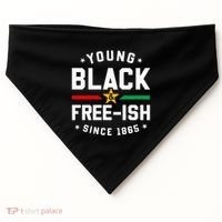 Young Black Freeish Since 1865 USA-Made Doggie Bandana thumb 0