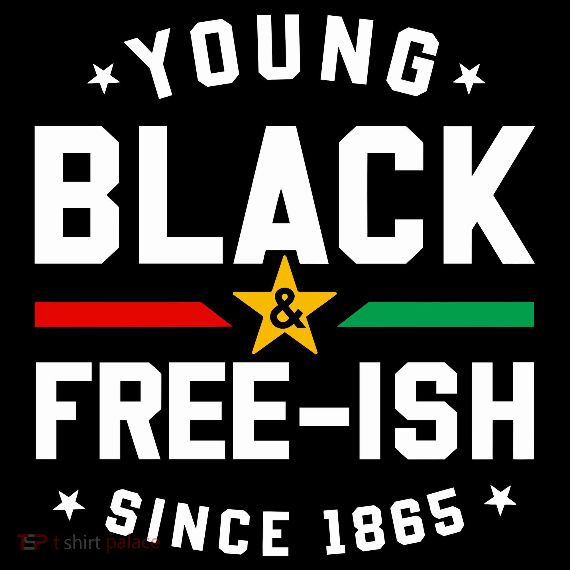 Young Black Freeish Since 1865 Coaster