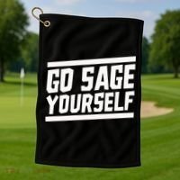 Yogi Bryan Go Sage Yourself Golf Towel thumb 1