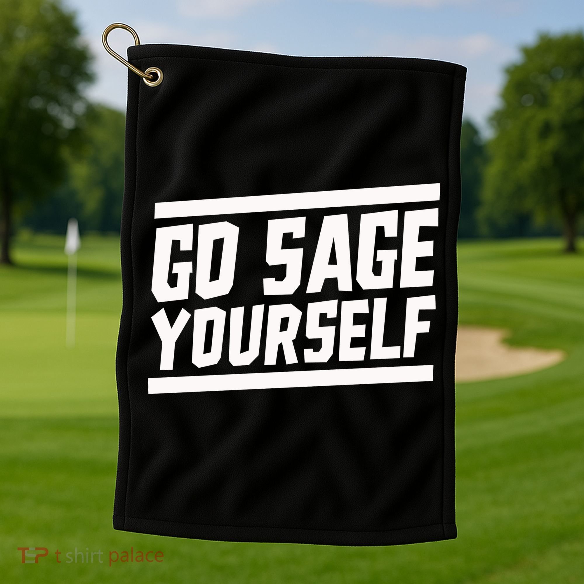 Yogi Bryan Go Sage Yourself Golf Towel