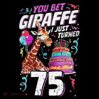You Bet Giraffe I Just Turned 75 Funny 75th Birthday Coffee Mug thumb 5
