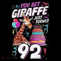 You Bet Giraffe I Just Turned 92 Funny 92nd Birthday Coffee Mug thumb 5
