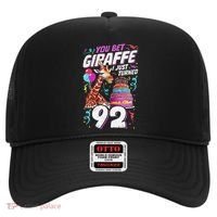 You Bet Giraffe I Just Turned 92 Funny 92nd Birthday Hat thumb 0