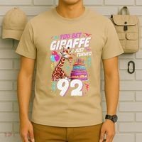 You Bet Giraffe I Just Turned 92 Funny 92nd Birthday T-Shirt thumb 6