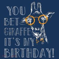You Bet Giraffe It's My Birthday | Funny Giraffe Beanie thumb 2