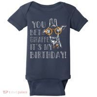 You Bet Giraffe It's My Birthday | Funny Giraffe Baby Bodysuit thumb 0