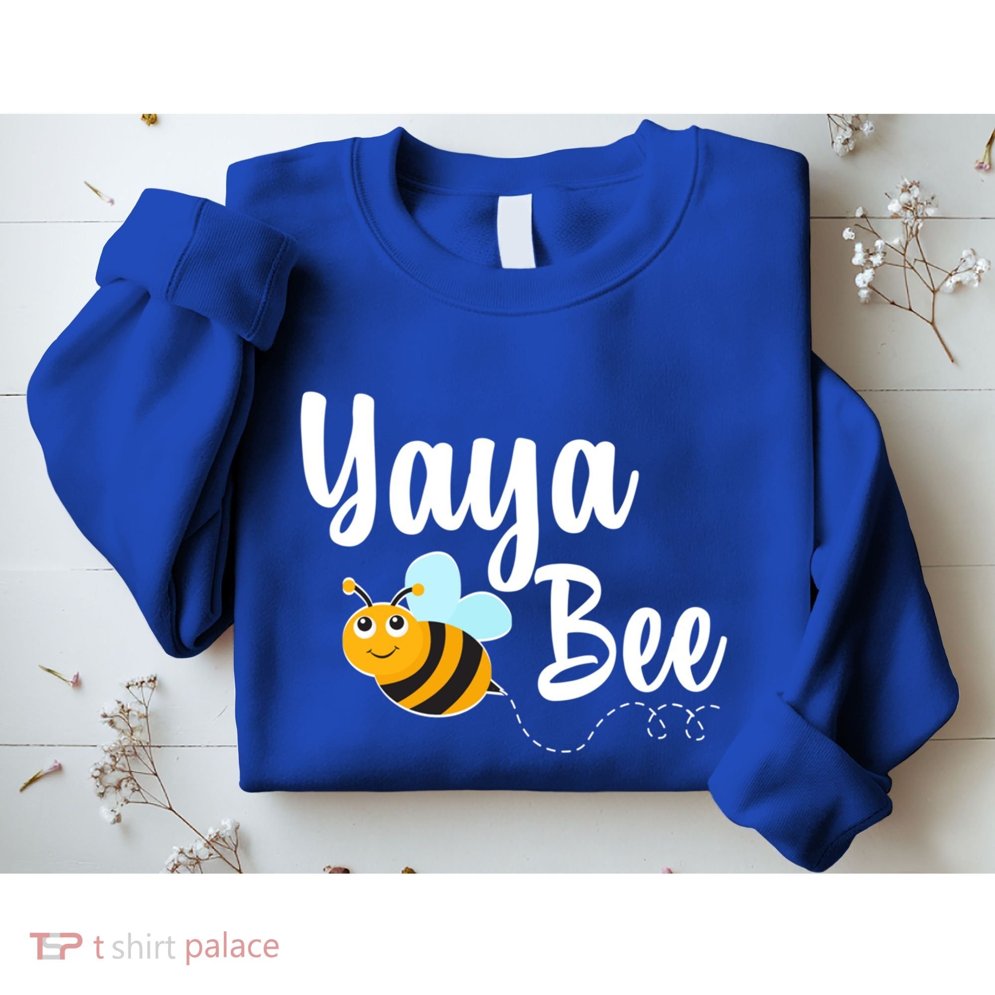 Yaya Bee Greek Grandma Announcet Funny Bumblebee Gift Sweatshirt