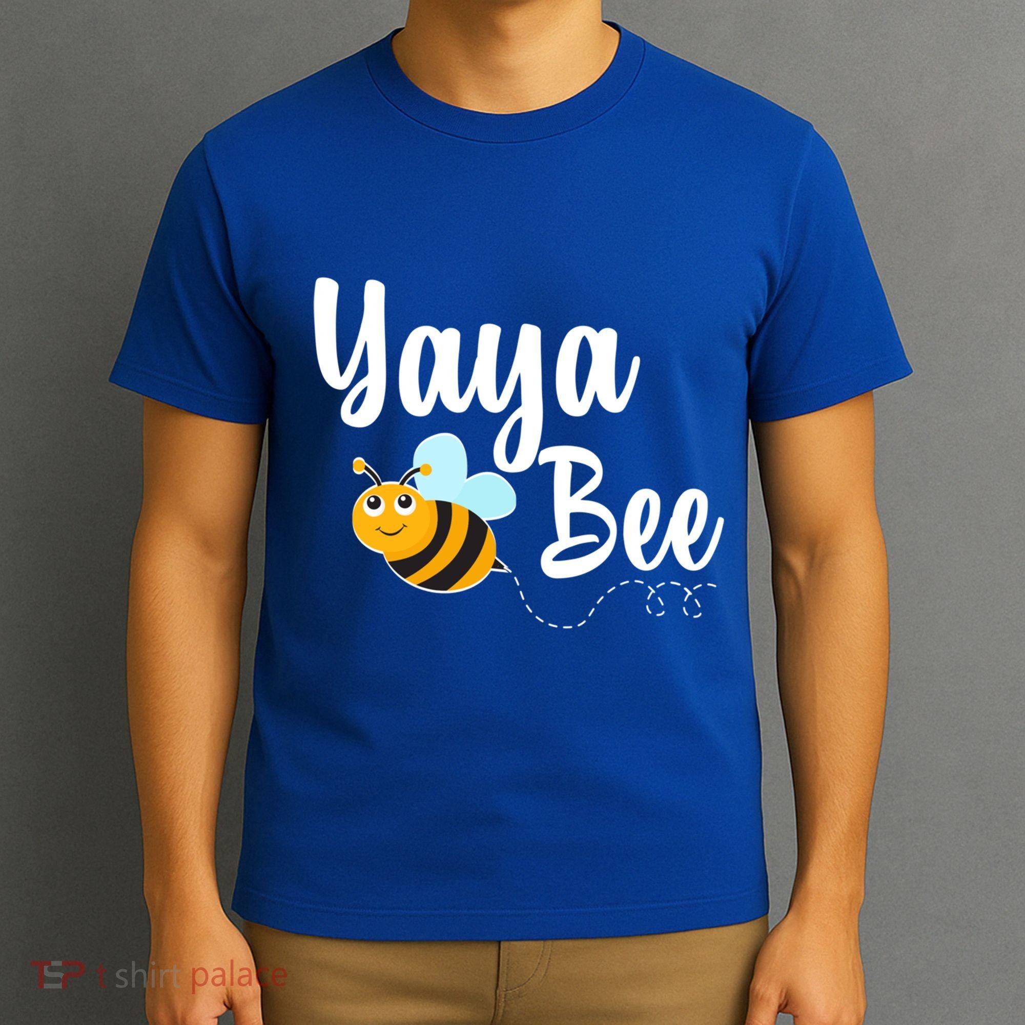 Yaya Bee Greek Grandma Announcet Funny Bumblebee Gift T-Shirt