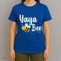 Yaya Bee Greek Grandma Announcet Funny Bumblebee Gift T-Shirt thumb 4