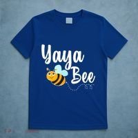 Yaya Bee Greek Grandma Announcet Funny Bumblebee Gift T-Shirt thumb 5