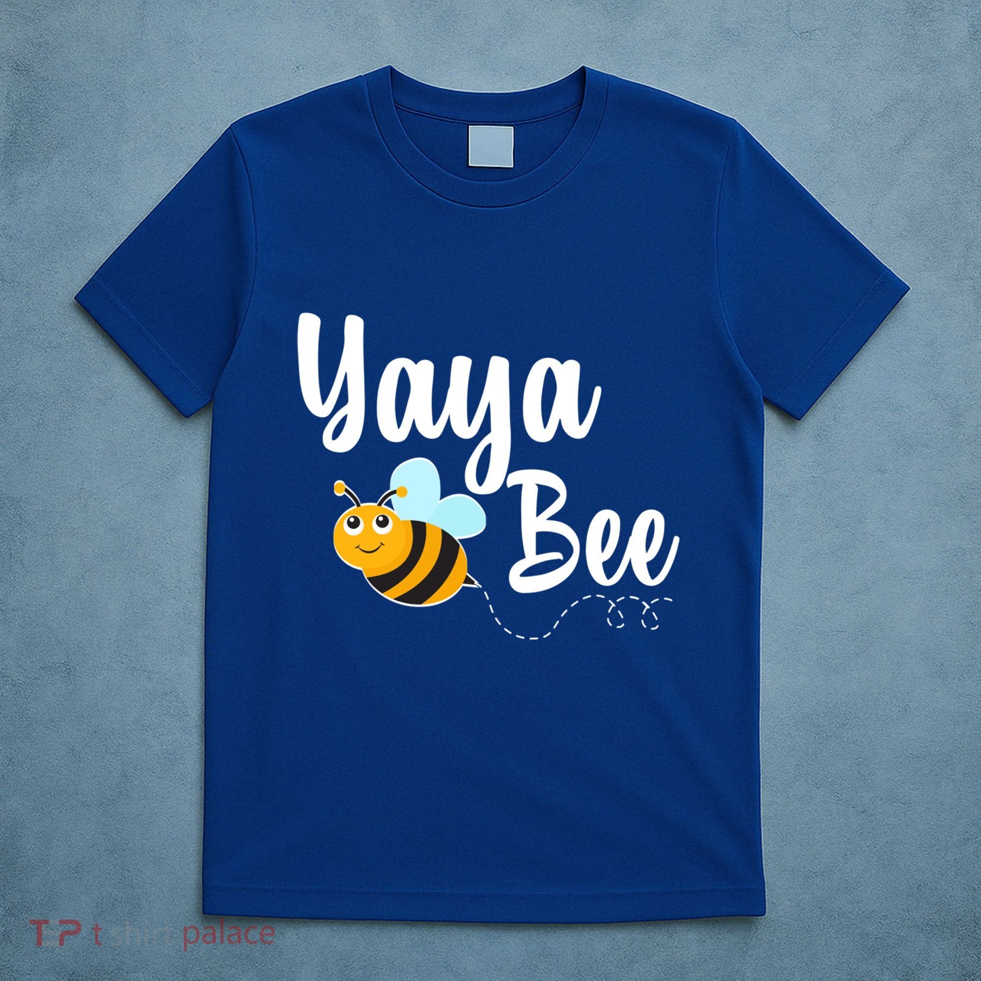 Yaya Bee Greek Grandma Announcet Funny Bumblebee Gift T-Shirt