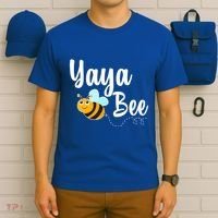 Yaya Bee Greek Grandma Announcet Funny Bumblebee Gift T-Shirt thumb 6