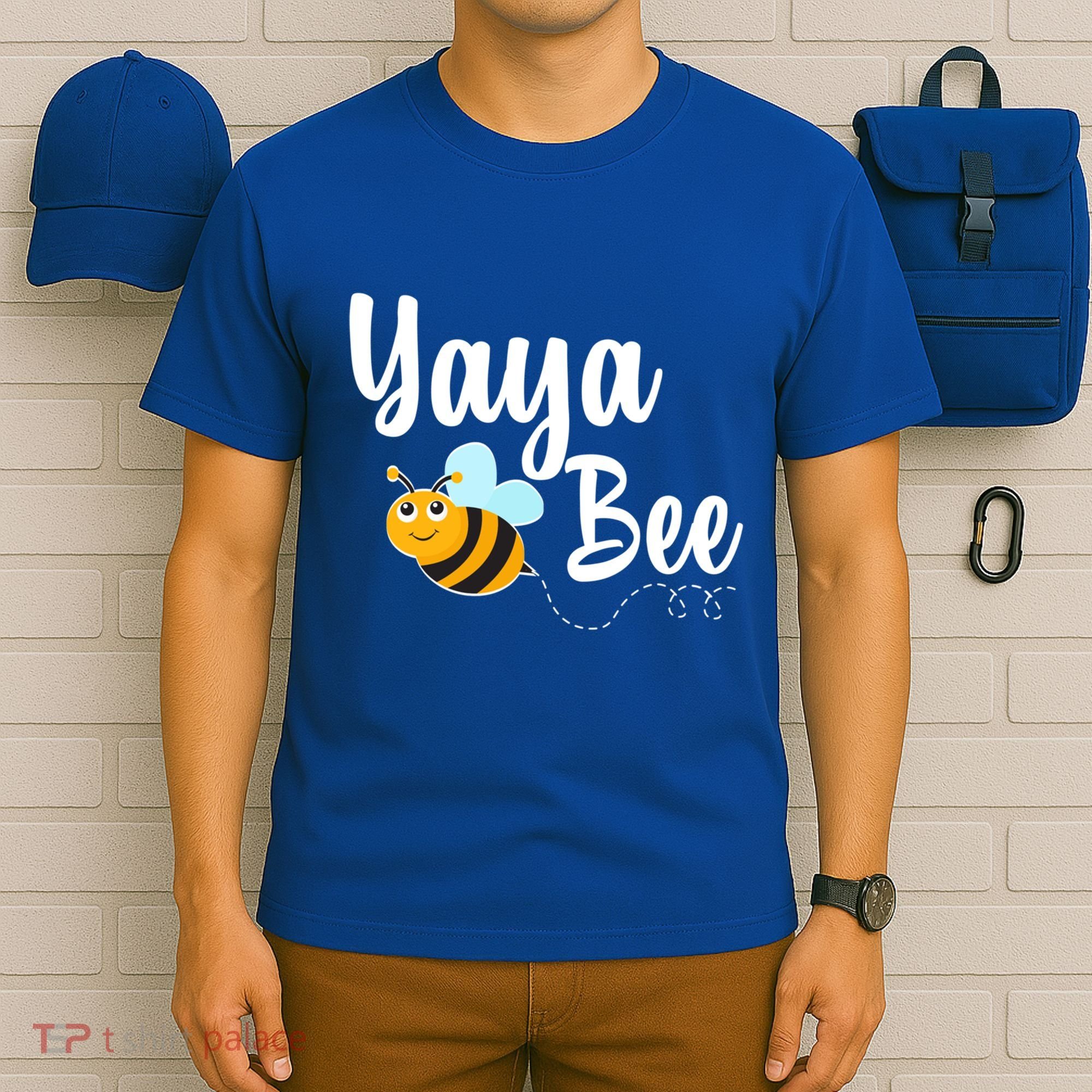 Yaya Bee Greek Grandma Announcet Funny Bumblebee Gift T-Shirt