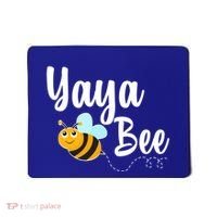 Yaya Bee Greek Grandma Announcet Funny Bumblebee Gift Mousepad thumb 0