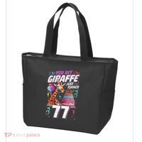 You Bet Giraffe I Just Turned 77 Funny 77th Birthday Tote Bag thumb 3