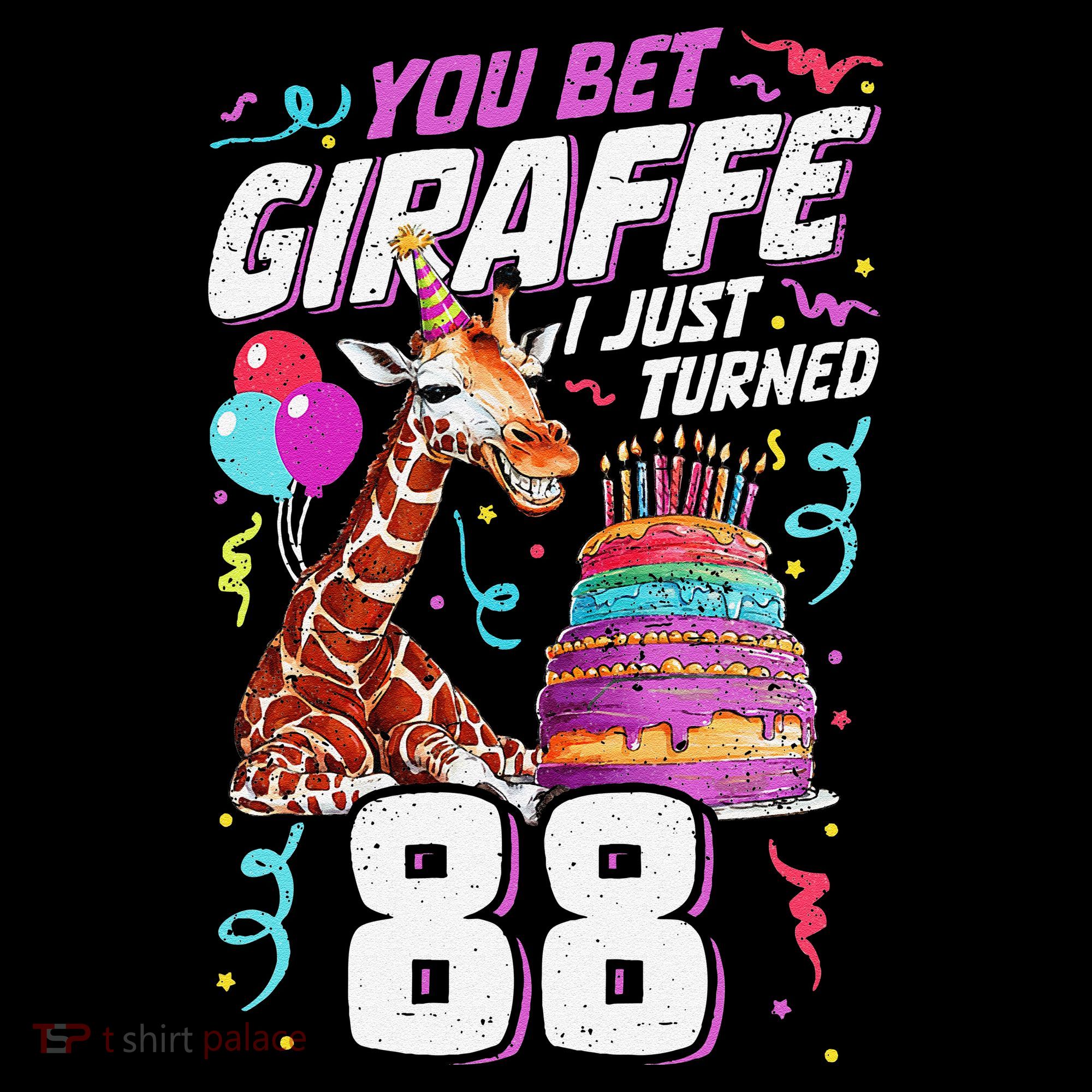 You Bet Giraffe I Just Turned 88 Funny 88th Birthday Coffee Mug