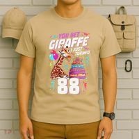 You Bet Giraffe I Just Turned 88 Funny 88th Birthday T-Shirt thumb 6