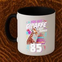 You Bet Giraffe I Just Turned 85 Funny 85th Birthday Coffee Mug thumb 2