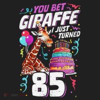 You Bet Giraffe I Just Turned 85 Funny 85th Birthday Hat thumb 2