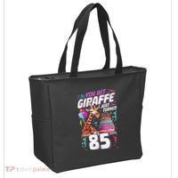 You Bet Giraffe I Just Turned 85 Funny 85th Birthday Tote Bag thumb 2
