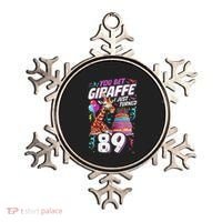 You Bet Giraffe I Just Turned 89 Funny 89th Birthday Ornament thumb 0