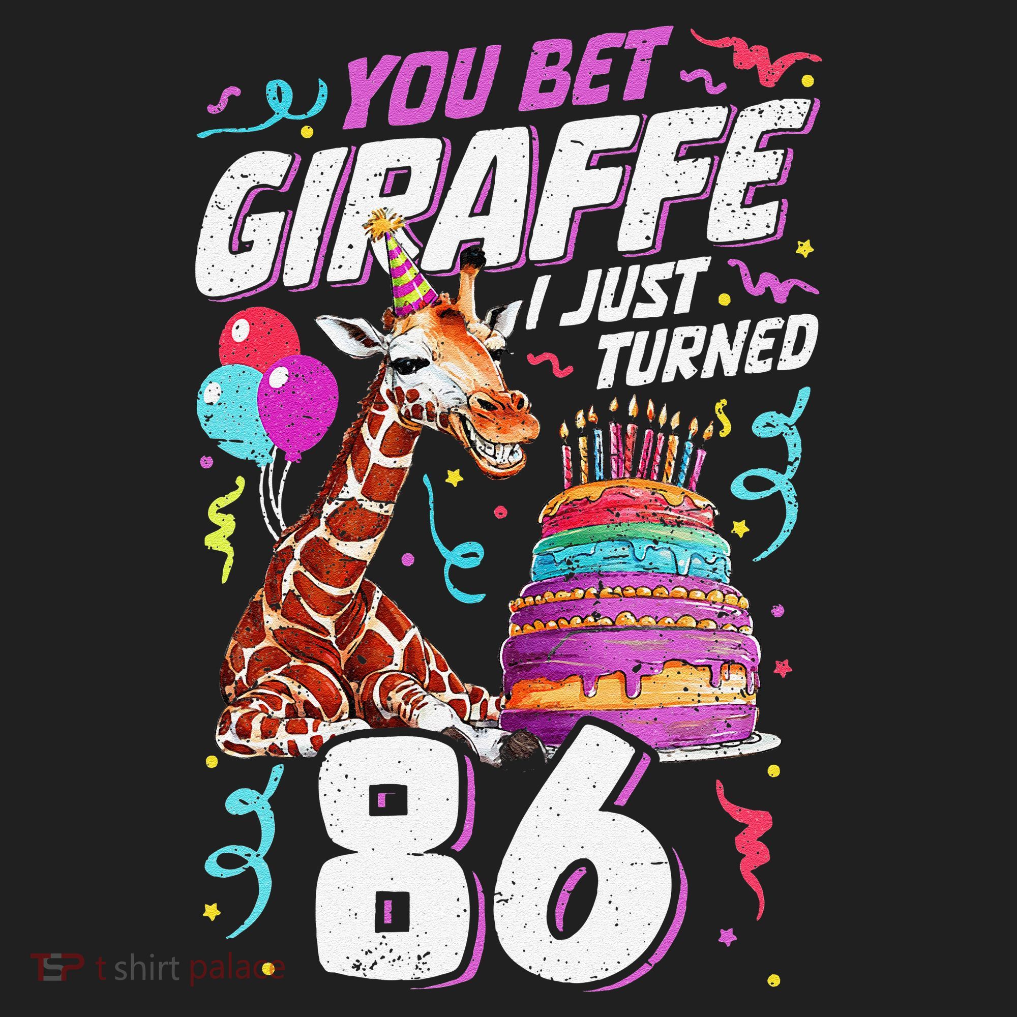 You Bet Giraffe I Just Turned 86 Funny 86th Birthday Tumbler