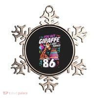 You Bet Giraffe I Just Turned 86 Funny 86th Birthday Ornament thumb 0