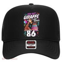 You Bet Giraffe I Just Turned 86 Funny 86th Birthday Hat thumb 0
