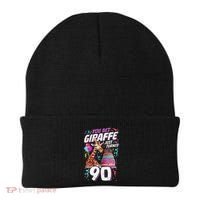 You Bet Giraffe I Just Turned 90 Funny 90th Birthday Beanie thumb 0