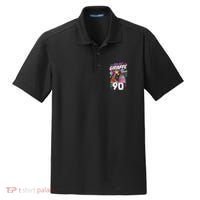 You Bet Giraffe I Just Turned 90 Funny 90th Birthday Dry Zone Grid Polo thumb 0