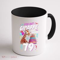 You Bet Giraffe I Just Turned 79 Funny 79th Birthday Coffee Mug thumb 1