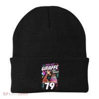 You Bet Giraffe I Just Turned 79 Funny 79th Birthday Beanie thumb 0