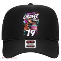 You Bet Giraffe I Just Turned 79 Funny 79th Birthday Hat thumb 0