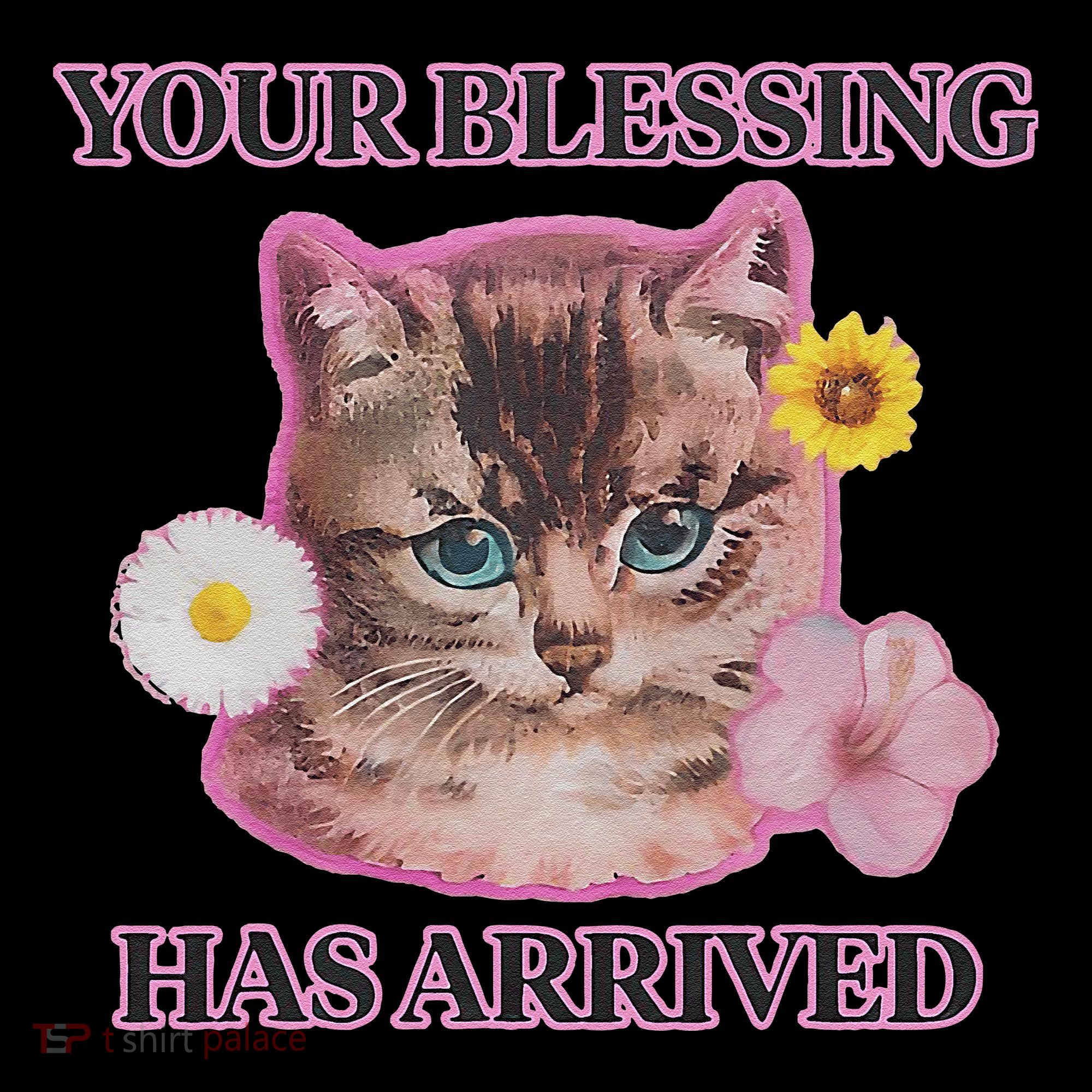 Your Blessing Has Arrived Cat & Funny Silly Catr Blessing Has Arrived Cat & Funn Baby Bodysuit