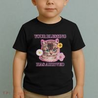 Your Blessing Has Arrived Cat & Funny Silly Catr Blessing Has Arrived Cat & Funn Toddler T-Shirt thumb 2