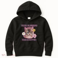 Your Blessing Has Arrived Cat & Funny Silly Catr Blessing Has Arrived Cat & Funn Kids Hoodie thumb 0