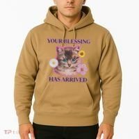 Your Blessing Has Arrived Cat & Funny Silly Catr Blessing Has Arrived Cat & Funn Hoodie thumb 2