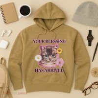 Your Blessing Has Arrived Cat & Funny Silly Catr Blessing Has Arrived Cat & Funn Hoodie thumb 3