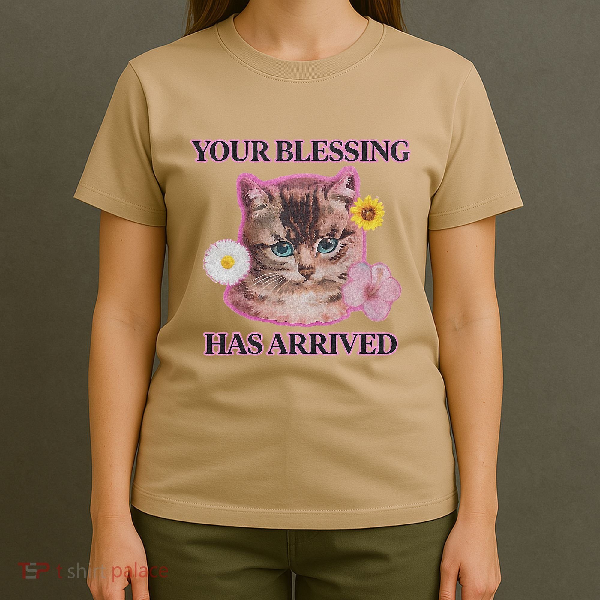 Your Blessing Has Arrived Cat & Funny Silly Catr Blessing Has Arrived Cat & Funn T-Shirt